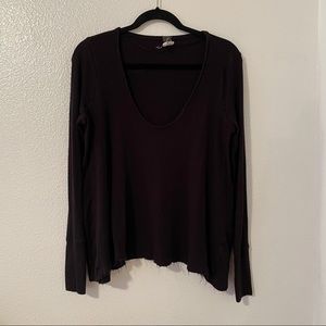 Free People Malibu Thermal Black S